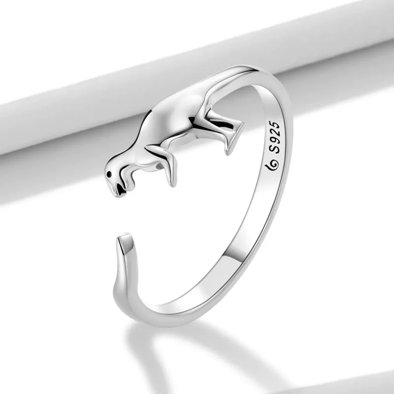 (imagen para) Anillo abierto con estilo Pandora de dinosaurio - BSR226 - Ver 2