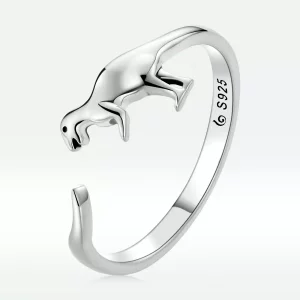 Anillo abierto con estilo Pandora de dinosaurio - BSR226 (imagen para) Anillo abierto con estilo Pandora de dinosaurio - BSR226