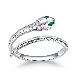 Anillo abierto con estilo Pandora Snake - BSR169 (imagen para) Anillo abierto con estilo Pandora Snake - BSR169