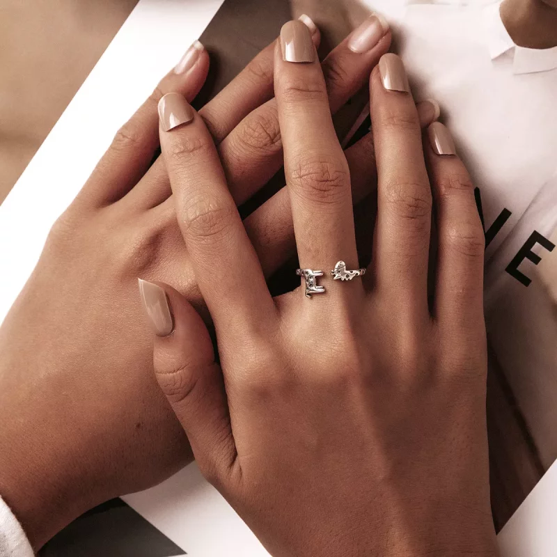 (imagen para) Anillo abierto de estilo Pandora con diseño de jirafa - BSR228 - Ver 7