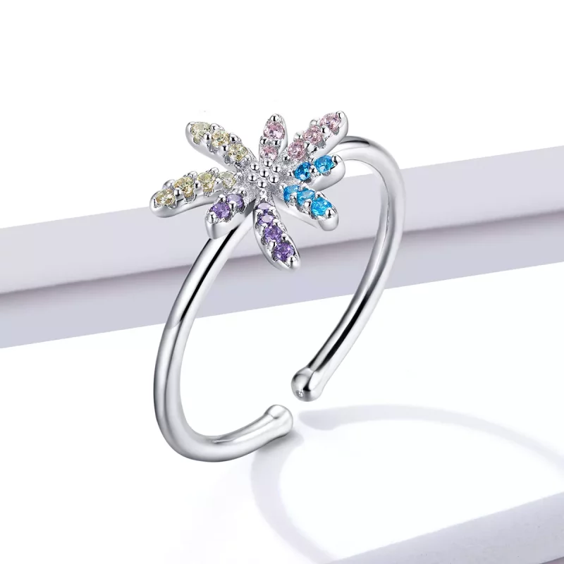 (imagen para) Anillo abierto de estilo Pandora con fuegos artificiales - BSR120 - Ver 2