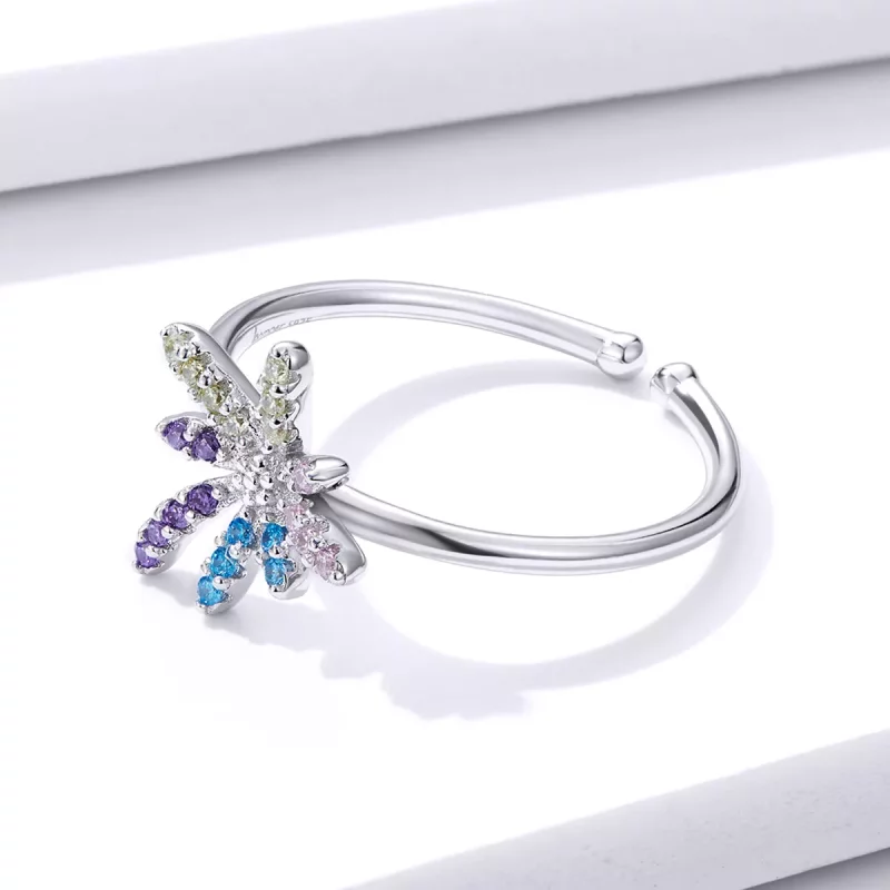 (imagen para) Anillo abierto de estilo Pandora con fuegos artificiales - BSR120 - Ver 4