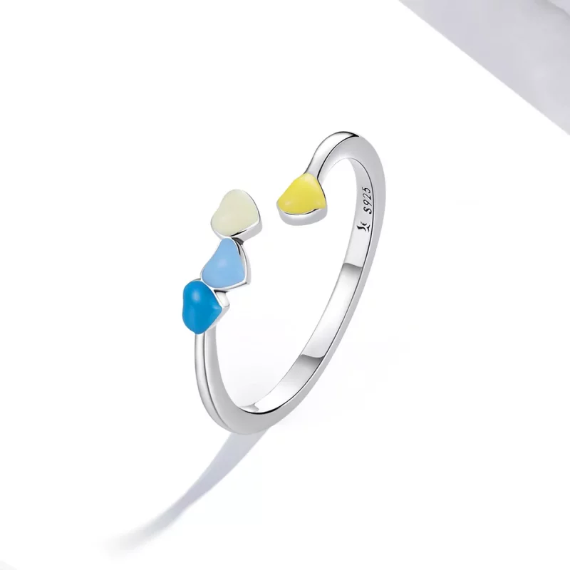 (imagen para) Anillo abierto de estilo Pandora Love - SCR770 - Ver 2