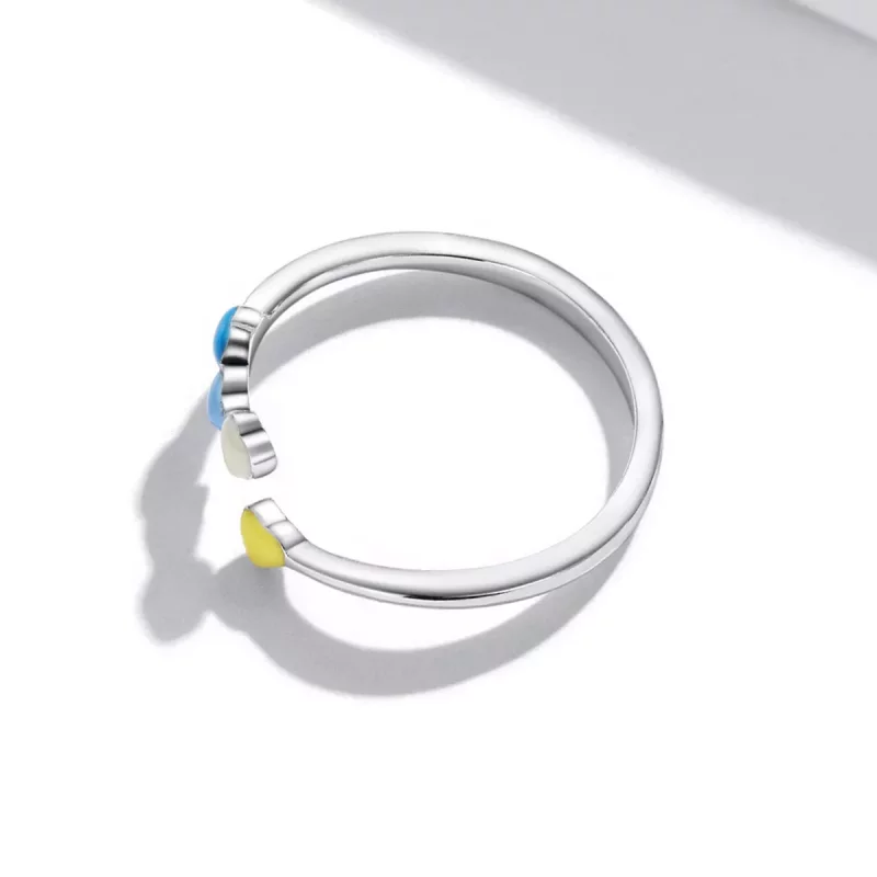 (imagen para) Anillo abierto de estilo Pandora Love - SCR770 - Ver 3