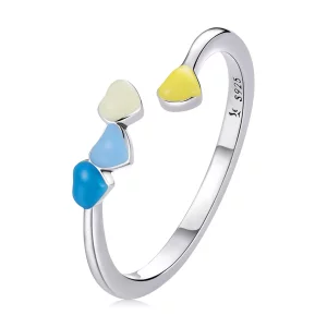 (imagen para) Anillo abierto de estilo Pandora Love - SCR770