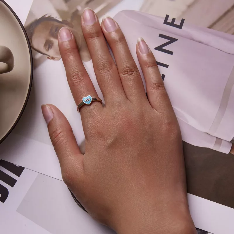 (imagen para) Anillo abierto de ojos de diablo estilo Pandora Love - SCR806 - Ver 6