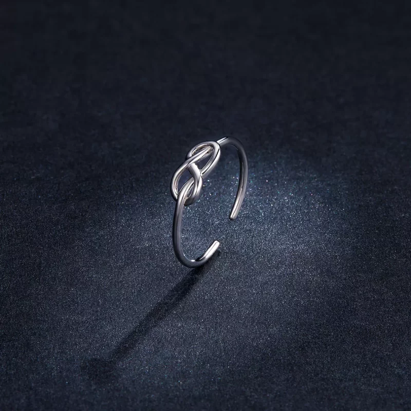 (imagen para) Anillo abierto de plata estilo Pandora con símbolo de infinito - BSR143 - Ver 5
