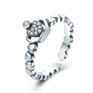 (imagen para) Anillo abierto estilo corona de laurel de la Reina en estilo Pandora - VSR142