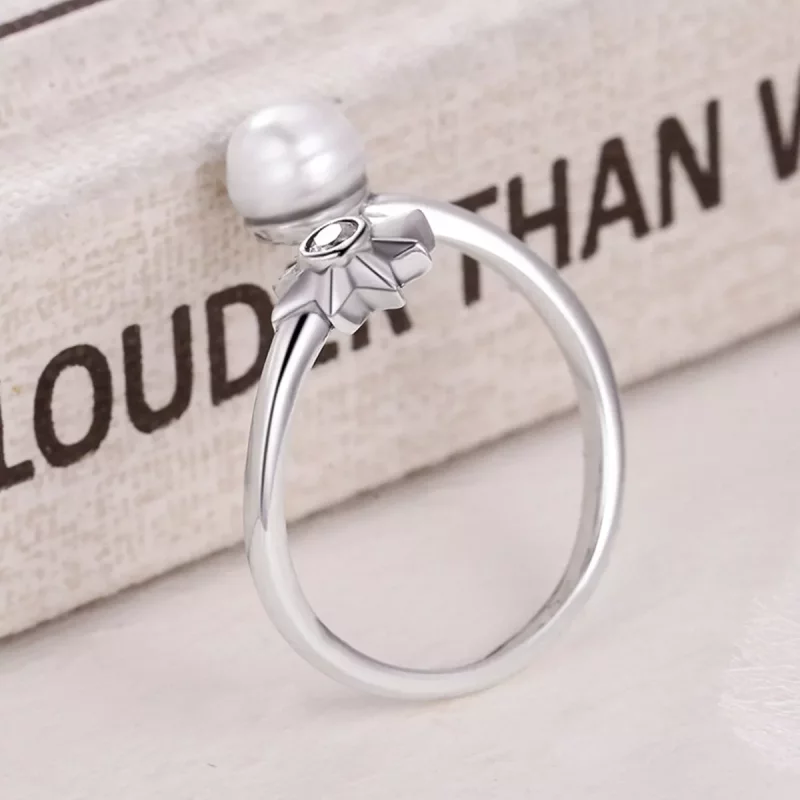 (imagen para) Anillo abierto estilo Pandora Blooming Moment - VSR099 - Ver 4