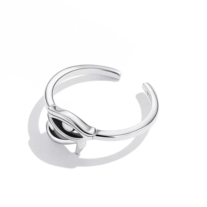 (imagen para) Anillo abierto estilo Pandora con el Ojo de Horus - SCR801 - Ver 4