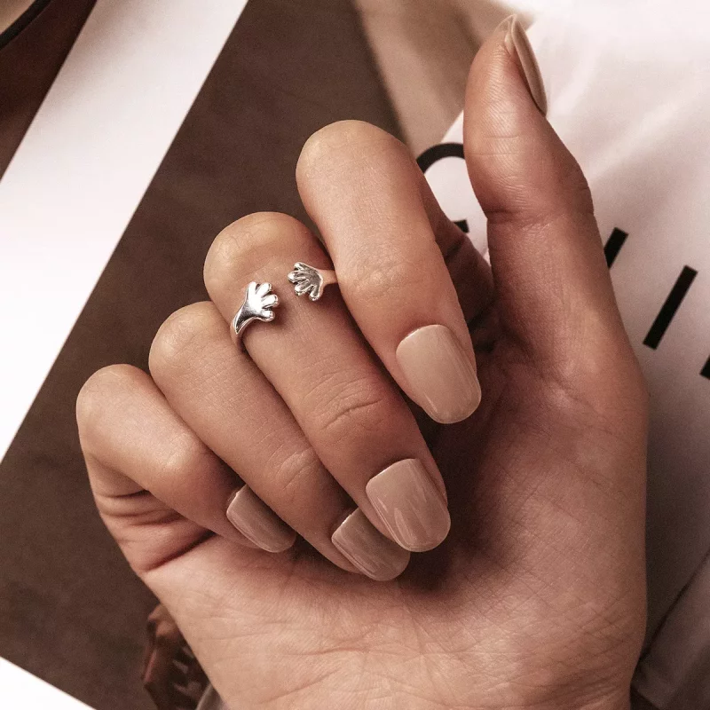 (imagen para) Anillo abierto estilo Pandora con lindo cachorro - BSR225 - Ver 6