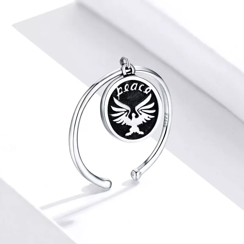 (imagen para) Anillo abierto estilo Pandora con monedas vintage - SCR655 - Ver 2