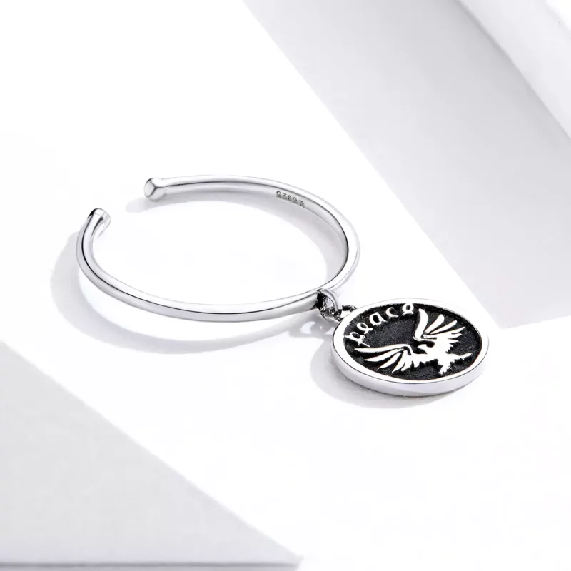 (imagen para) Anillo abierto estilo Pandora con monedas vintage - SCR655 - Ver 4