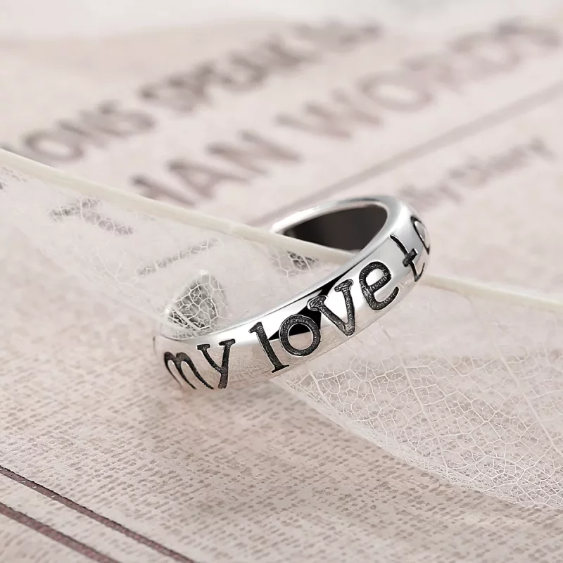 (imagen para) Anillo abierto estilo Pandora de amor para parejas - VSR014 - Ver 6