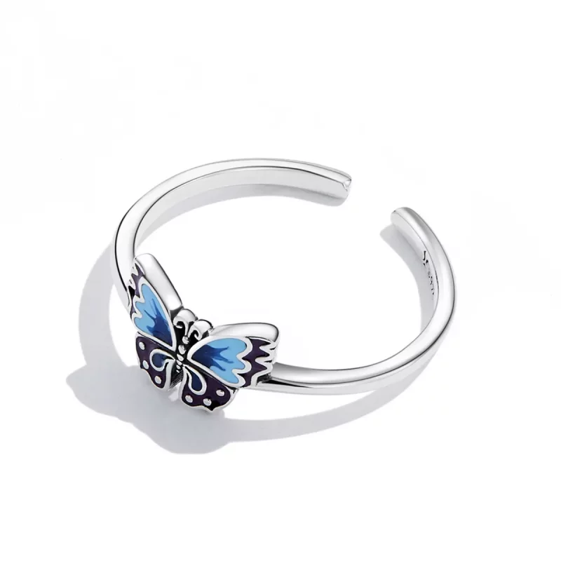 (imagen para) Anillo abierto estilo Pandora Retro Mariposa - SCR802 - Ver 4