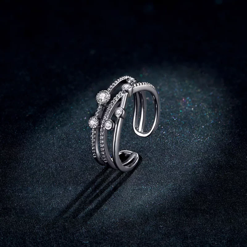(imagen para) Anillo abierto estilo Pandora Shine Star - BSR162 - Ver 5