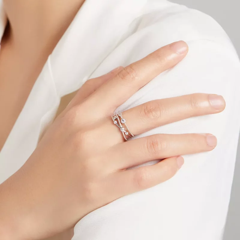 (imagen para) Anillo abierto estilo Pandora Shine Star - BSR162 - Ver 8