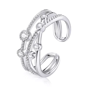 Anillo abierto estilo Pandora Shine Star - BSR162 (imagen para) Anillo abierto estilo Pandora Shine Star - BSR162