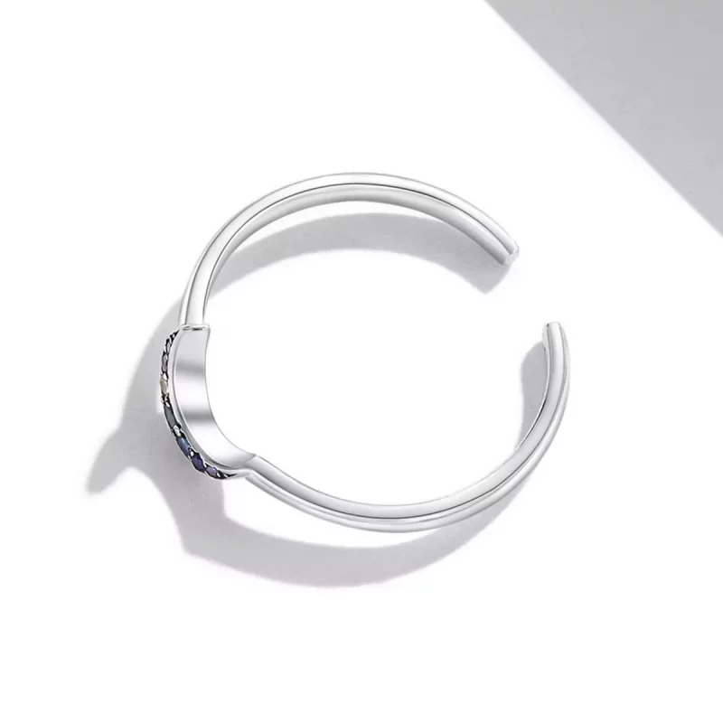 (imagen para) Anillo abierto estilo Pandora Shine The Moon - SCR778 - Ver 3