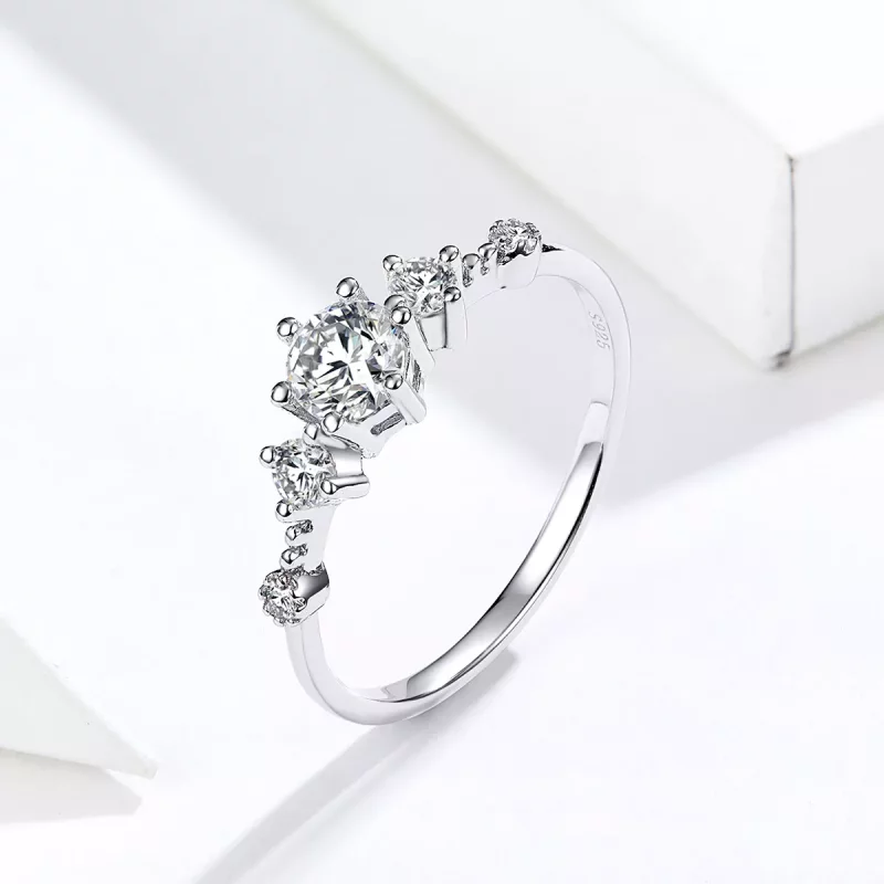 (imagen para) Anillo Cherise de Plata al Estilo de Pandora - SCR568 - Ver 3