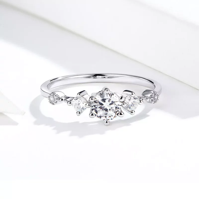 (imagen para) Anillo Cherise de Plata al Estilo de Pandora - SCR568 - Ver 4