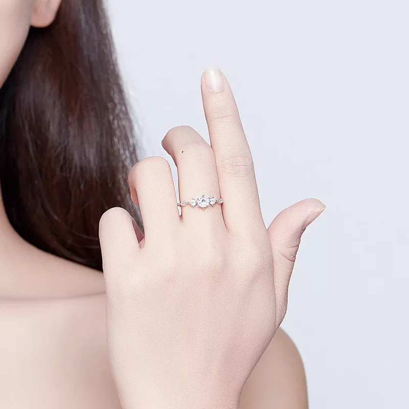 (imagen para) Anillo Cherise de Plata al Estilo de Pandora - SCR568 - Ver 5