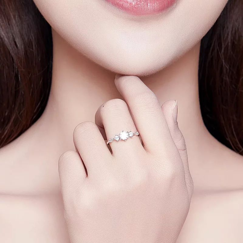 (imagen para) Anillo Cherise de Plata al Estilo de Pandora - SCR568 - Ver 7