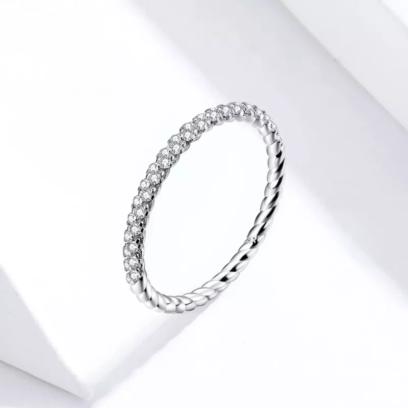 (imagen para) Anillo de Amor de Plata Estilo Pandora - SCR624 - Ver 2