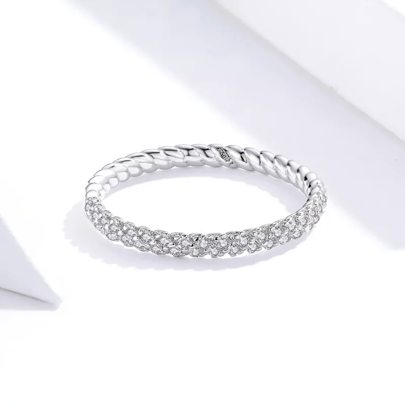 (imagen para) Anillo de Amor de Plata Estilo Pandora - SCR624 - Ver 3