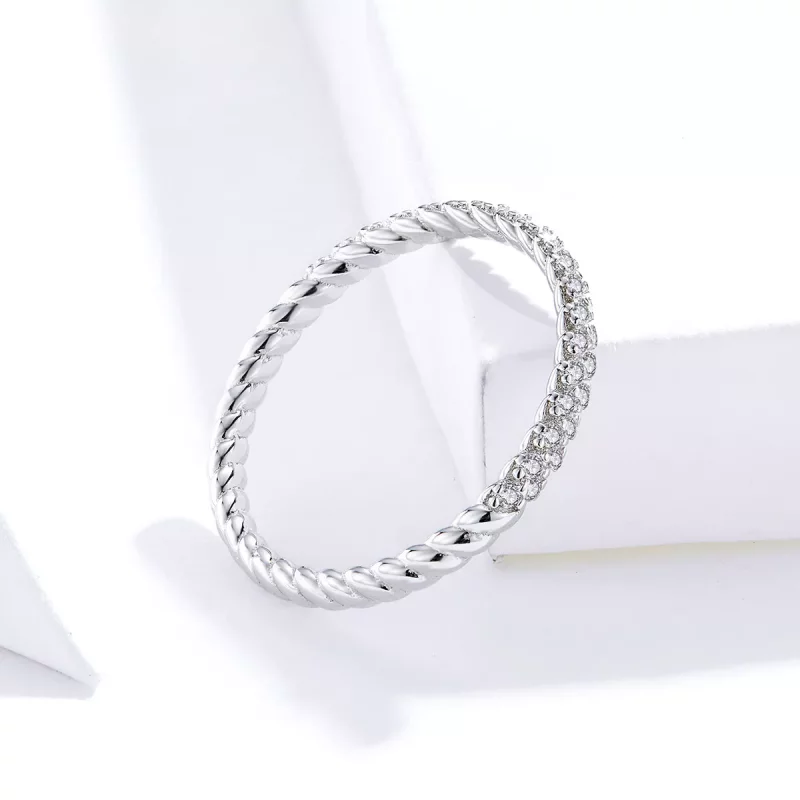 (imagen para) Anillo de Amor de Plata Estilo Pandora - SCR624 - Ver 4