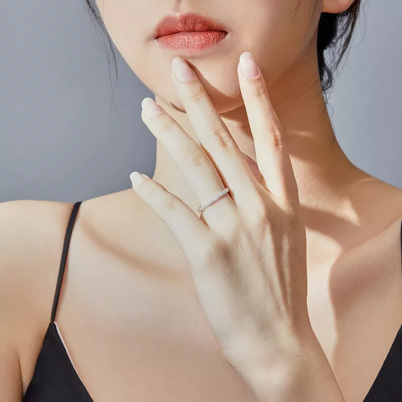 (imagen para) Anillo de Amor de Plata Estilo Pandora - SCR624 - Ver 7