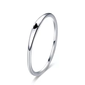 (imagen para) Anillo de Amor Simple de Plata Estilo Pandora - SCR468