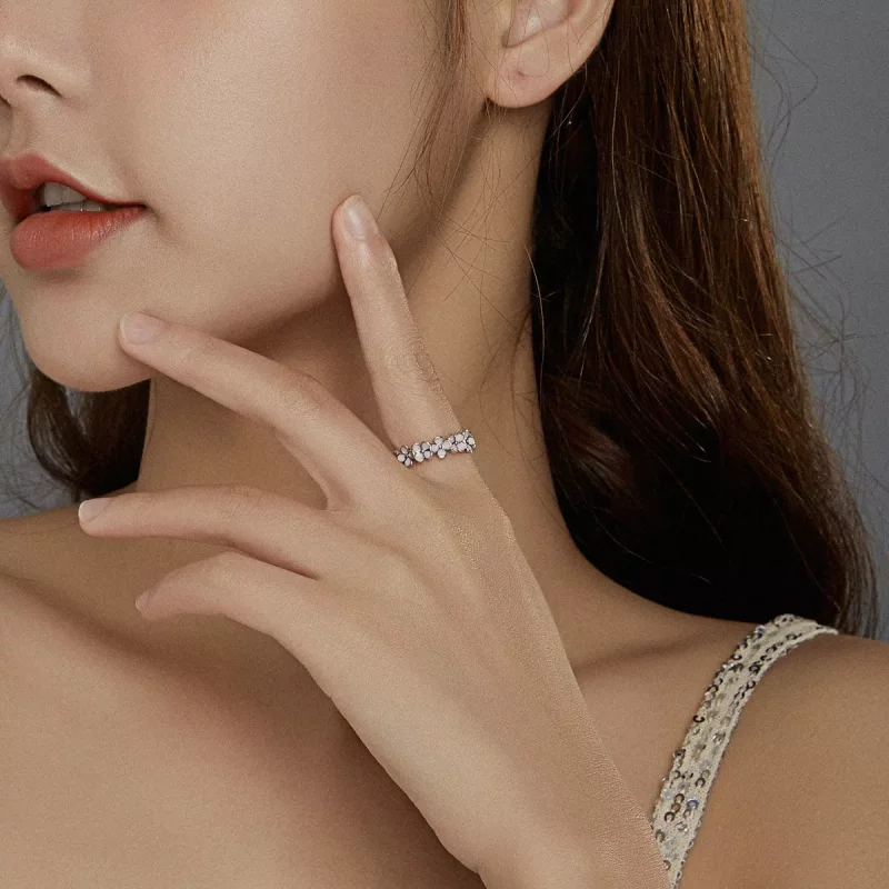 (imagen para) Anillo de Corona de Plata de Estilo Pandora - SCR681 - Ver 6