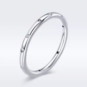 (imagen para) Anillo de Elfas Contratadas de Estilo Pandora en Plata - SCR374