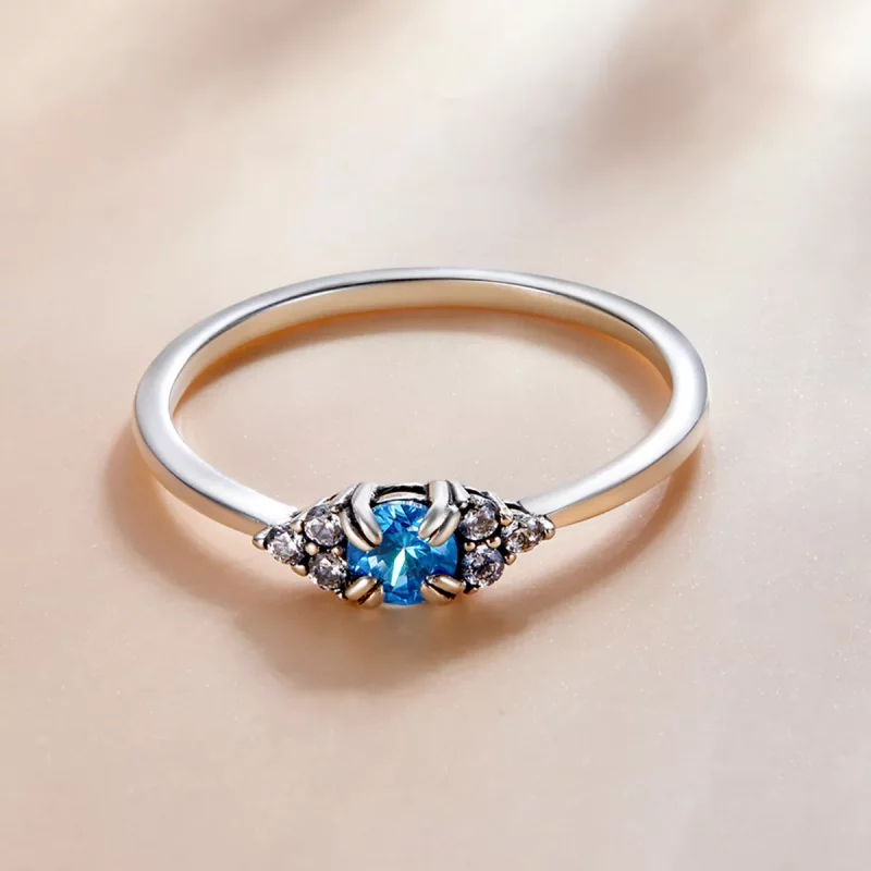(imagen para) Anillo de Estilo Pandora Amor Eterno - SCR534-BU - Ver 3