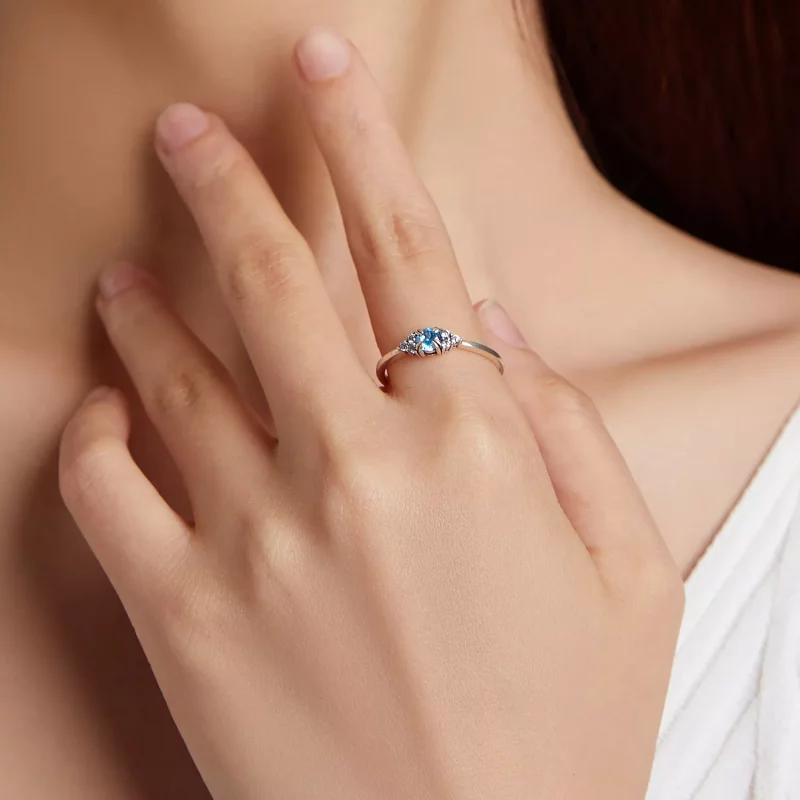 (imagen para) Anillo de Estilo Pandora Amor Eterno - SCR534-BU - Ver 4