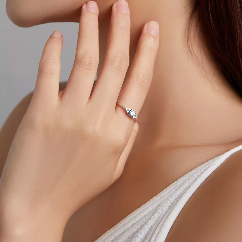 (imagen para) Anillo de Estilo Pandora Amor Eterno - SCR534-BU - Ver 5