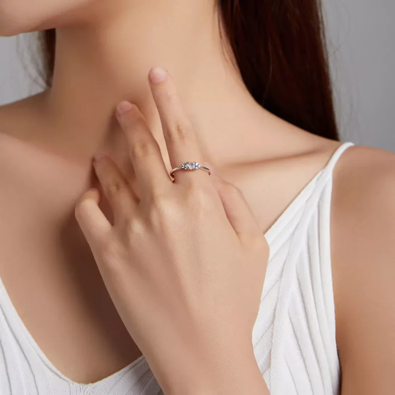 (imagen para) Anillo de estilo Pandora de Amor Eterno - SCR534-PK - Ver 4