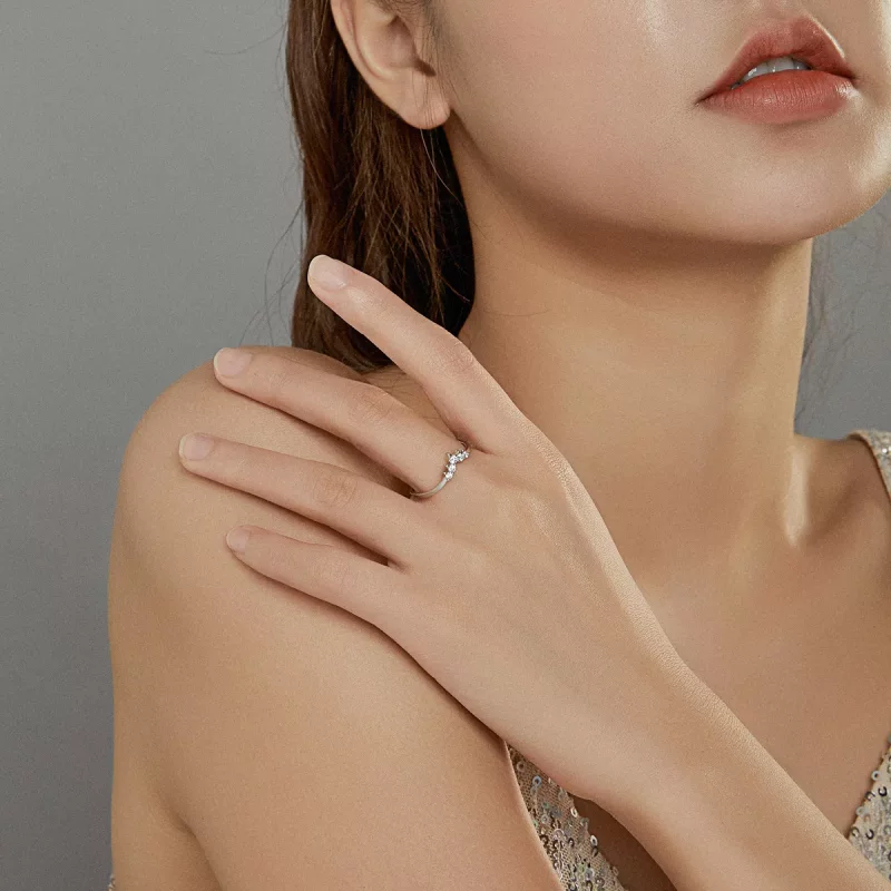 (imagen para) Anillo de estilo Pandora en plata con corona de princesa - SCR686 - Ver 6