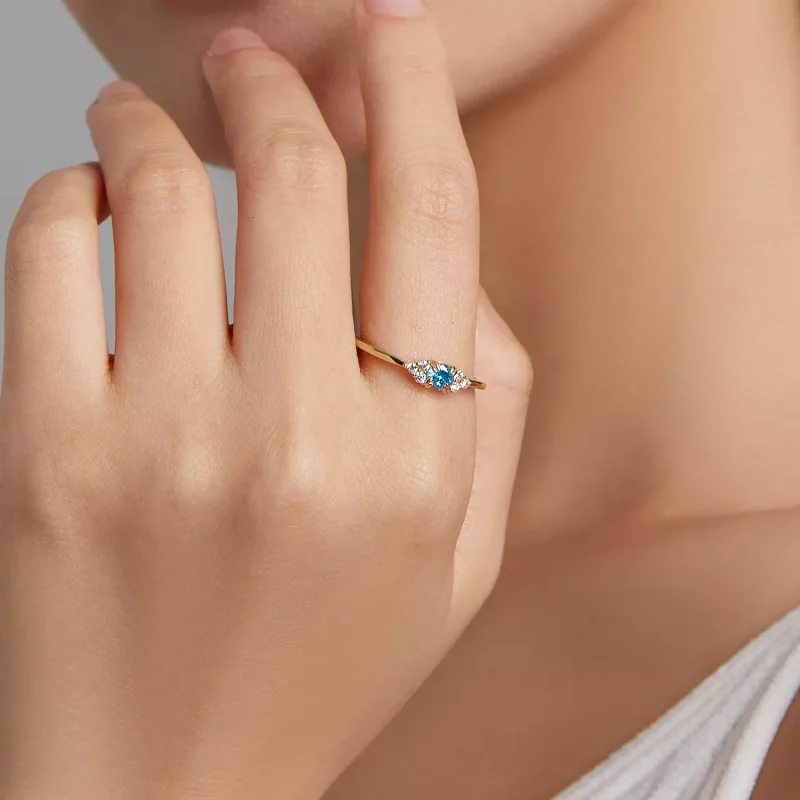 (imagen para) Anillo de estilo Pandora Eternal Love - SCR534-LB - Ver 5