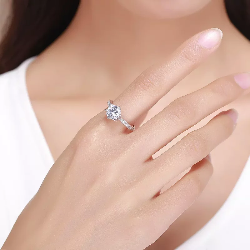 (imagen para) Anillo de eternidad estilo Pandora en plata - SCR342 - Ver 3