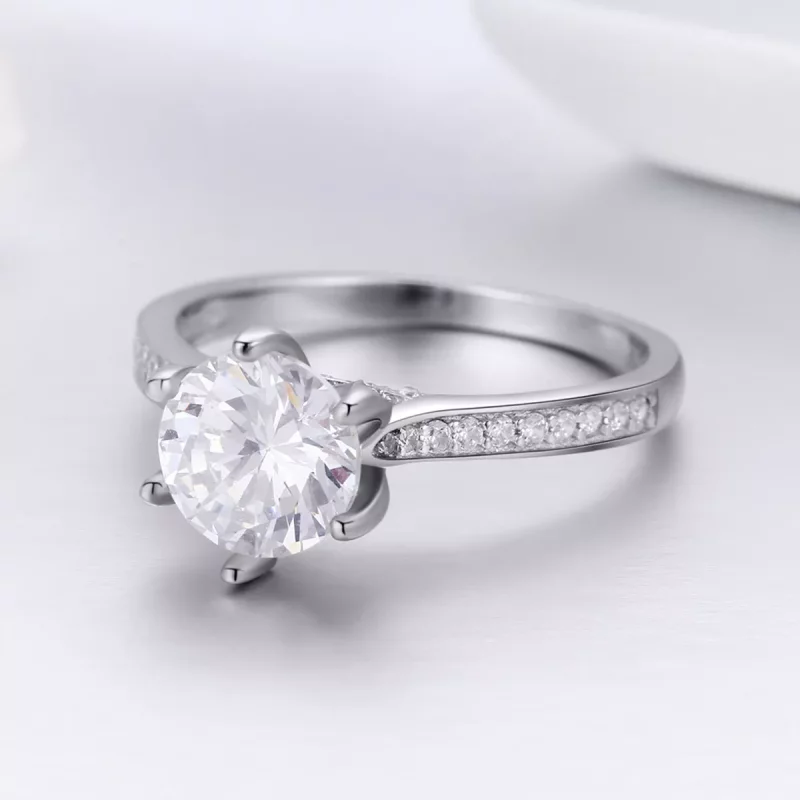 (imagen para) Anillo de eternidad estilo Pandora en plata - SCR342 - Ver 4