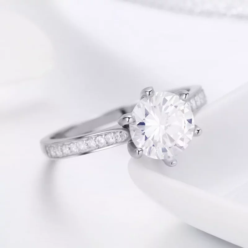 (imagen para) Anillo de eternidad estilo Pandora en plata - SCR342 - Ver 5