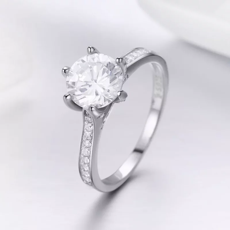 (imagen para) Anillo de eternidad estilo Pandora en plata - SCR342 - Ver 6