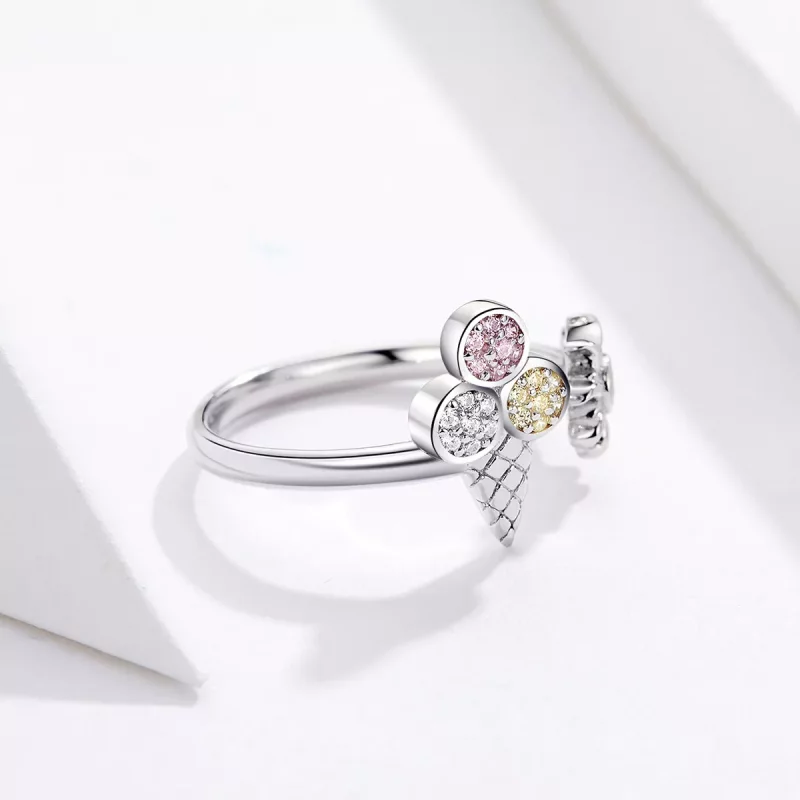 (imagen para) Anillo de helado de plata al estilo Pandora - SCR529 - Ver 2