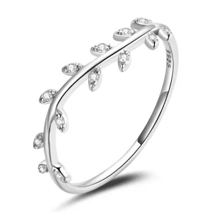 Anillo de hojas hermosas estilo Pandora - BSR210-A (imagen para) Anillo de hojas hermosas estilo Pandora - BSR210-A