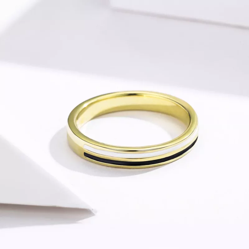 (imagen para) Anillo de moda dorado con estilo Pandora - SCR523 - Ver 5