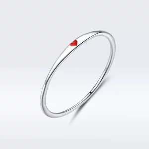 Anillo de Plata de Estilo Pandora con Diseño de Amor Simple - SCR620 (imagen para) Anillo de Plata de Estilo Pandora con Diseño de Amor Simple - SCR620