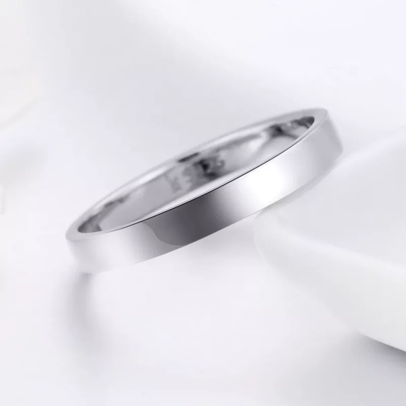 (imagen para) Anillo de plata de estilo Pandora con sentimientos simples - SCR343 - Ver 5