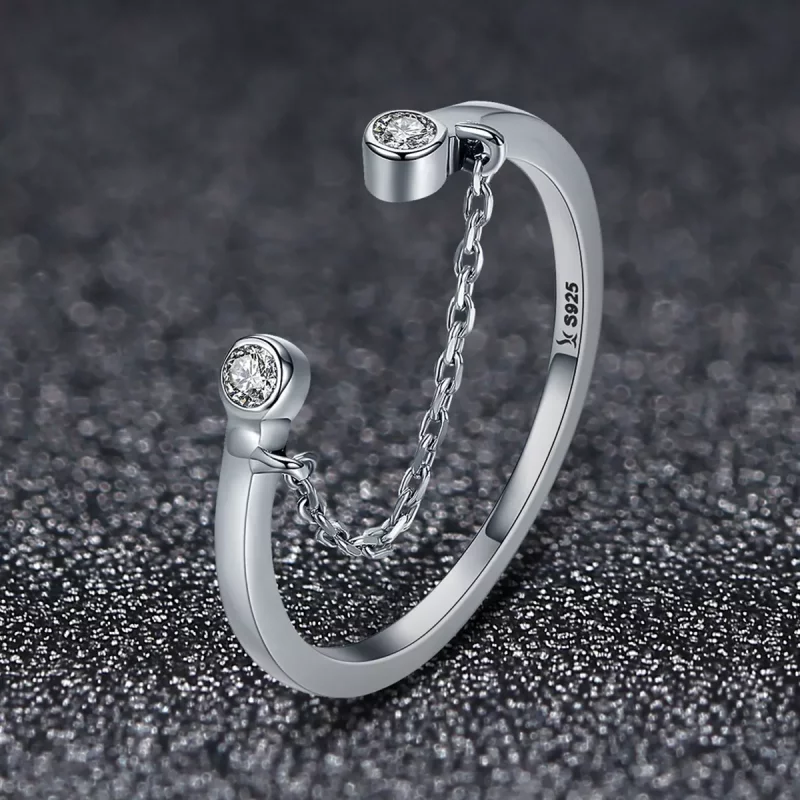 (imagen para) Anillo de plata estilo Pandora con cara sonriente - SCR216 - Ver 3